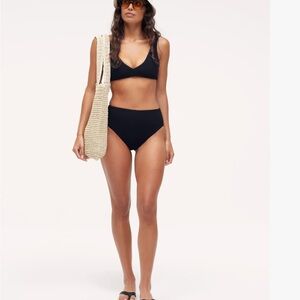 NEW NUUDS High Waisted Black Bikini Bottom